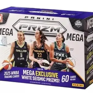 2025 Prizm WNBA Mega Box - White Seismic 6-Pack Variety Sports Trading Card Box for Women's Basketball Collectors