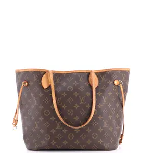 Pre-owned Louis Vuitton Canvas Coated Tote Bags REBAG Neverfull Tote Monogram Canvas MM by Rebag