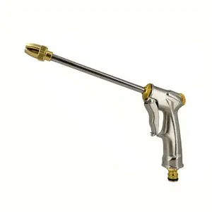 1PC Garden Water Gun Car Washing Water Gun High-Pressure Water Gun Long Nozzle, Spray Nozzle, Sprayer Nozzle, Water Hose Nozzle, Garden Watering Car Washing Tool, Nozzle Sprayer Attachments