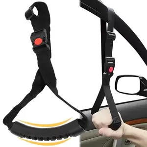 Adjustable Car Standing Aid Safety Handle, Portable Nylon Vehicle Support Strap, Elderly and Disabled Assist Device