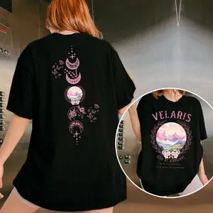 Comfort Colors Velaris City Of Starlight Acotar Shirt, The Night Court Shirt, Bookish Gift, Court Of Thorns And Roses Tee, Sjm Merch Crewneck Top, Unisex Fitted Short Sleeve Tee, Casual Clothing