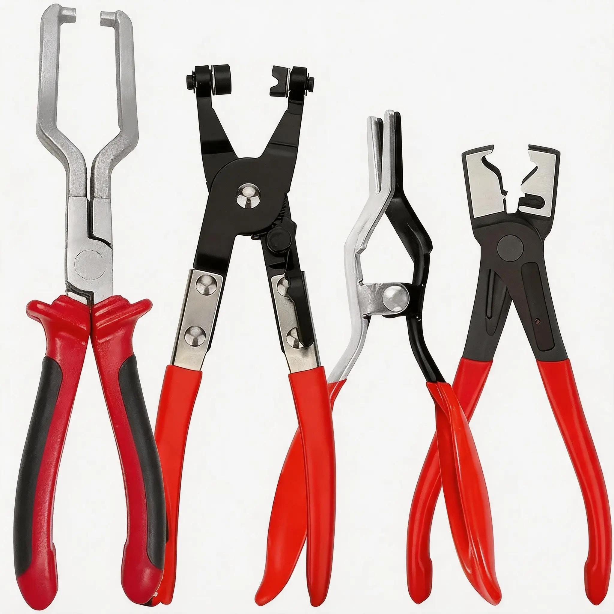 Heavy-Duty Metal Bent-Nose Pliers Remover, Multipurpose Hand Tool for Car Fuel & Vacuum Hose Removal, Professional for Car Mechanics, Home Mechanics & Pumps Pipeline Separation, Automotive