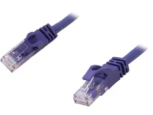 C2G 27800 Cat6 Cable - Snagless Unshielded Ethernet Network Patch Cable, Purple (1 Foot, 0.30 Meters)