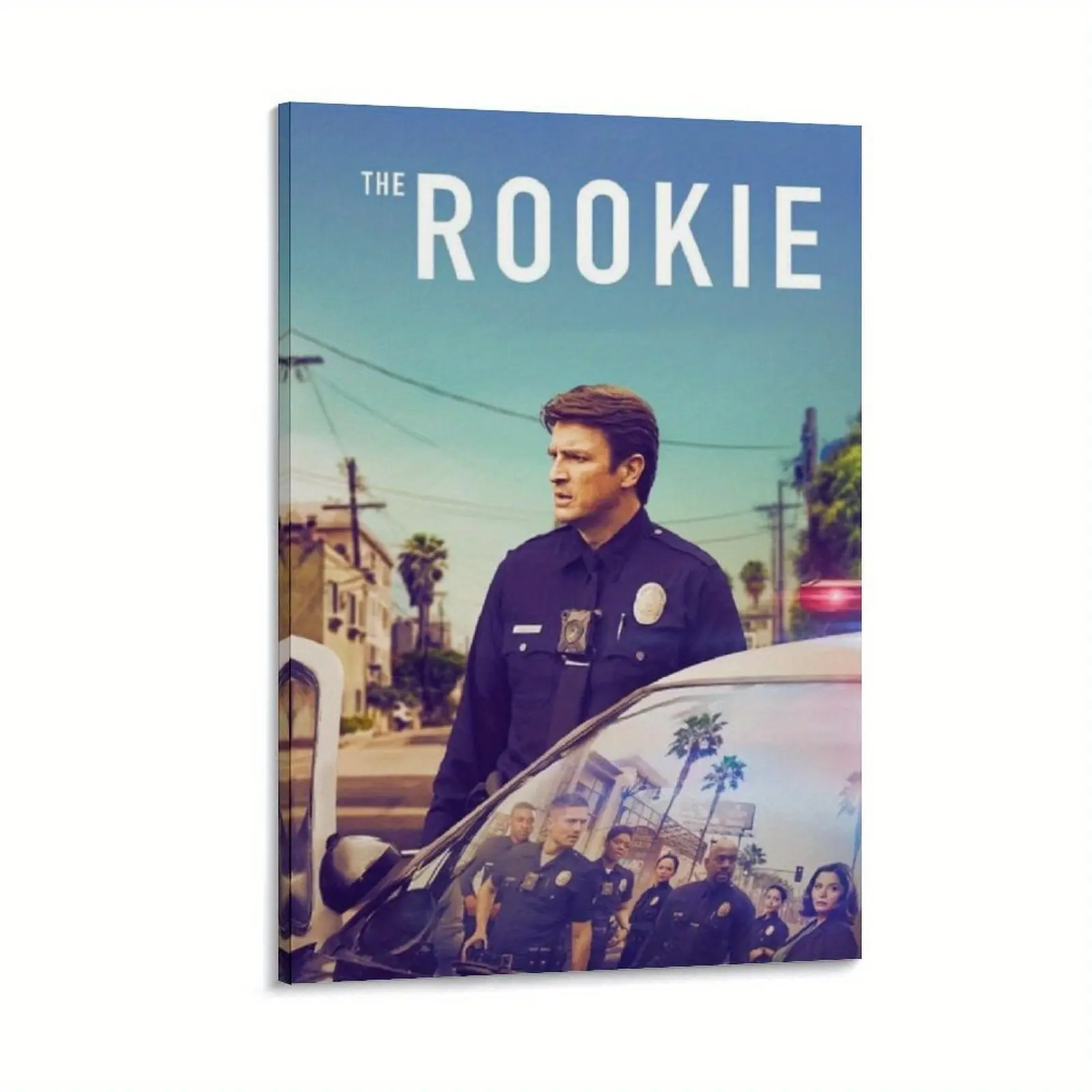 The Rookie TV Series Canvas Poster - Wrap-Around Framed Wall Art with Vibrant Colors, High-Quality Print for Living Room, Bedroom, Office & Club Decor, Bedroom Artwork, Modern Aesthetic, Polished Look