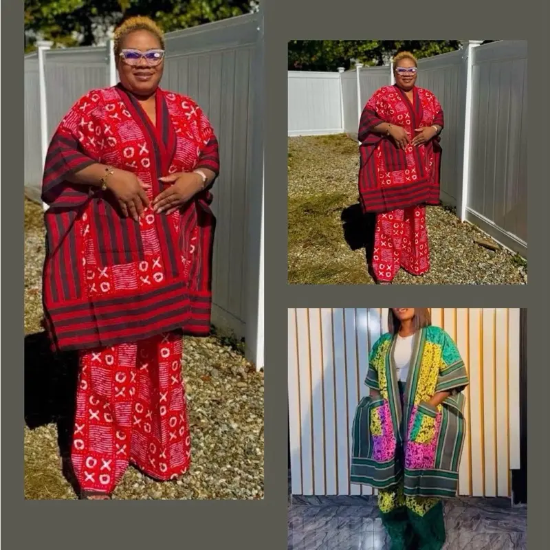 CLEARANCE SALES (70% COTTON) ON OUR ONE SIZE FITS MOST ALL, SOFT AFRICAN PRINT KIMONO & PANTS SETS, 50% OFF Womenswear  Clothes