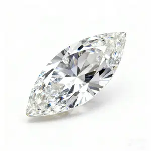 Sanmu White Moissanite Marquise-Cut Loose Diamond 0.2 carats to 5 carats Synthetic Diamond VVS1 Clarity Marquise Brilliant Cut Accompanied by GRA Certificate Verified by Diamond Tester Suitable for Jewelry Manufacturing
