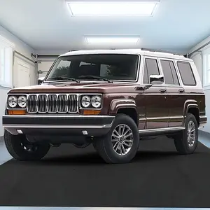 TUFFIOM 17' x 7'4" Oil Spill Mat with Tape,Garage Floor Mat for Under Car,Oil Absorbent Mat for Garage Waterproof,Oil Drip Change Parking Mat for Driveway,Reusable,Washable