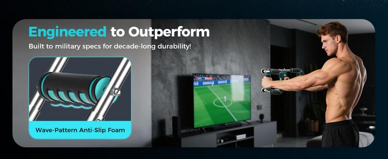 Twister Arm Trainer, Adjustable 5 Resistance Levels (40-130 lbs) Chest & Arm Workout Equipment for Men & Women, Ergonomic Home Gym Strength Trainer with Anti-Slip Handles & Carry Bag detachable design fitness