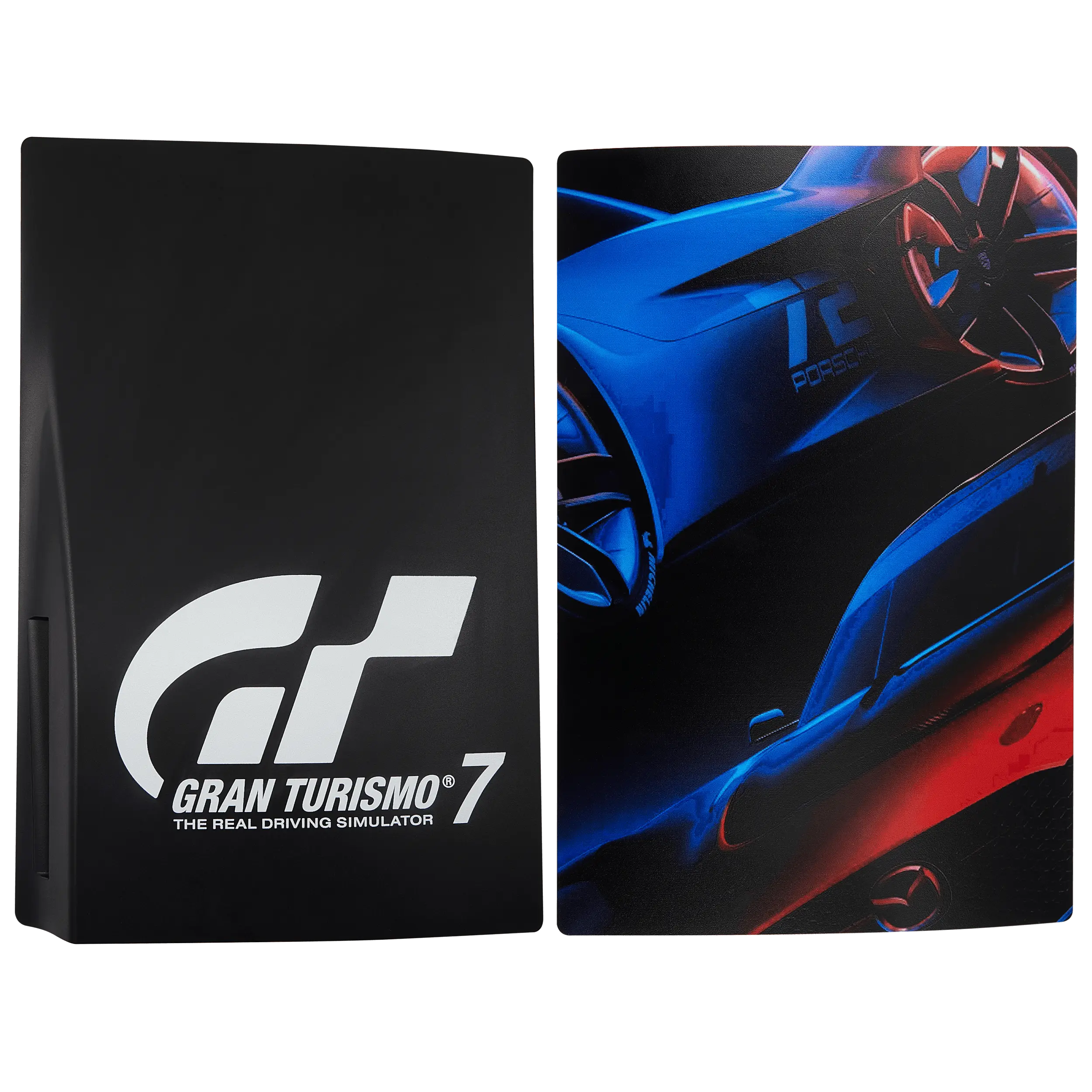 PS5 Faceplate Cover - Top & Bottom Set, Custom Replacement Faceplate for PlayStation 5 Gran Turismo 7 Console Accessory