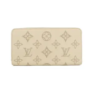 Pre-owned Louis Vuitton Calfskin Small Leather Goods Monogram LV Broderie Anglaise Calf Long Wallet