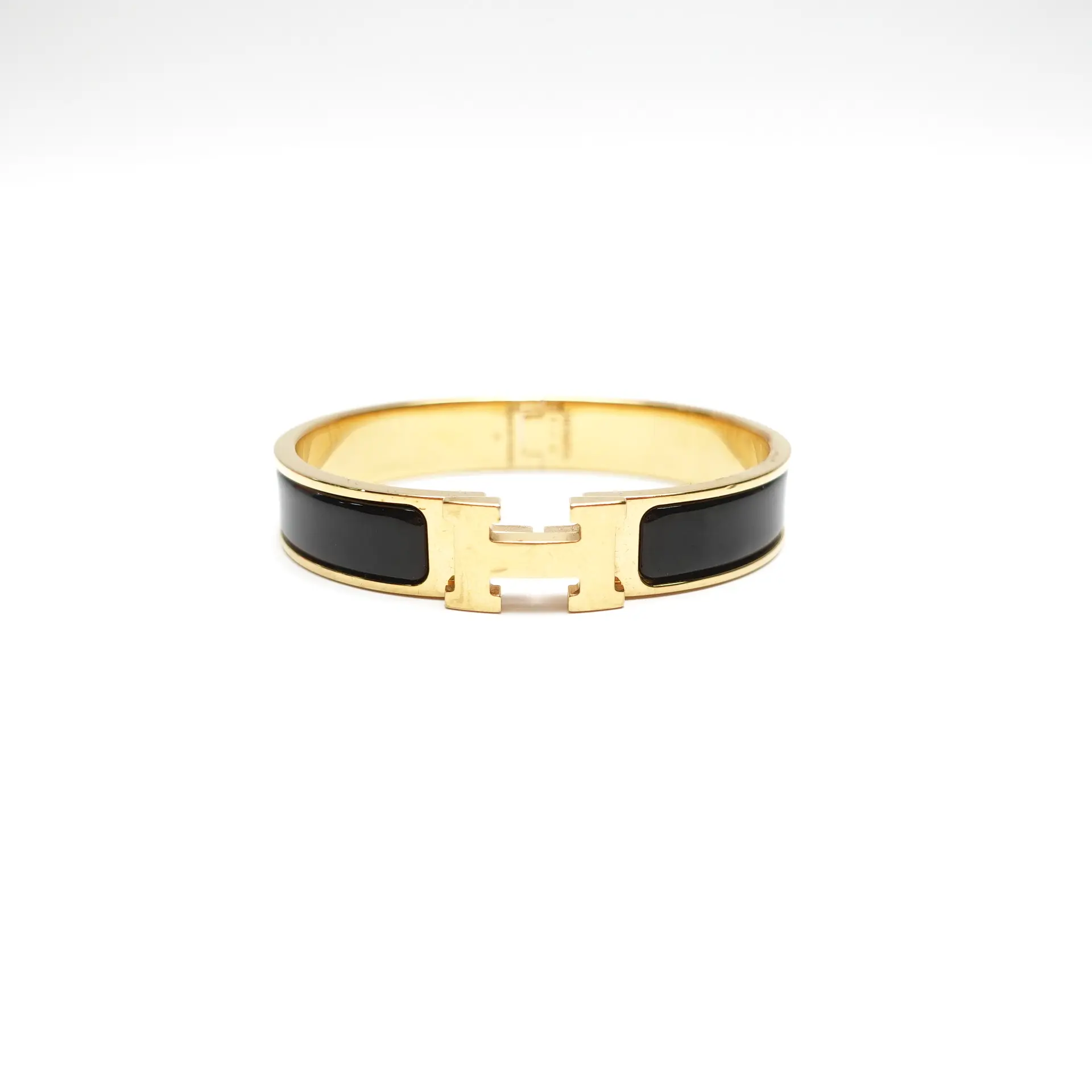 Pre-owned Hermes Clic H mental Bracelet T10441210