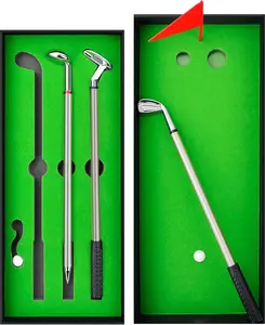 Golf Pen Set & Mini Desktop Golf Putting Green Game - Gifts for Adults, Kids, Dad, Mom, Men, Women, Boss, Coworkers, Teen Boys - Funny Office Desk Toys and Unique Christmas Stocking Stuffers Gifts