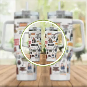 Country Music Tumbler 40oz, Western Style Insulated Cup, Double Wall Vacuum Travel Mug, Gift For Country Fans