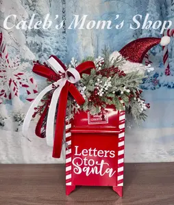 Letters to Santa Christmas Mailbox Arrangement