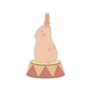 Cute Circus Capybara Sticker