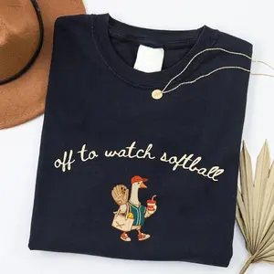 Off To Watch Softball Shirt, Funny Softball Mom Shirt, Game Day Softball Fan Tee, Cute Softball Lover Gift, Women Softball Graphic Tee