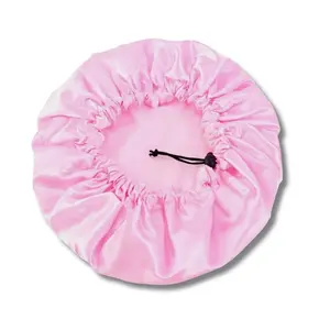 Adjustable Satin Lined Shower Cap Waterproof Thick Adjustable Satin Lined Shower Cap Waterproof Thick