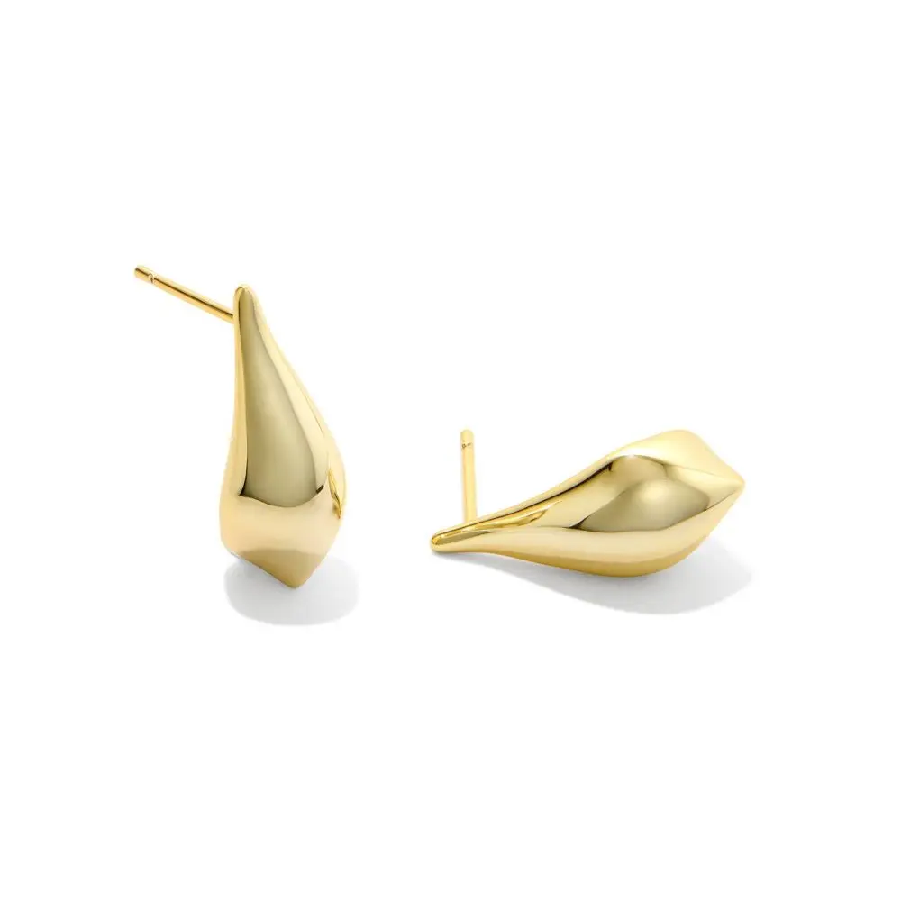 Kendra Scott Quincy 14K Over Brass Small Stud Earrings: Post Closure