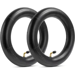 Heavy-Duty 10X2 Scooter Tubes Thicker 40% 10x2.125 Inner Tube Compatible with 10x1.90 10x1.95 10 x 2.0 10 x 2.125 54-152  E- Tire Tube Electric Scooter Tubes 2-Pack