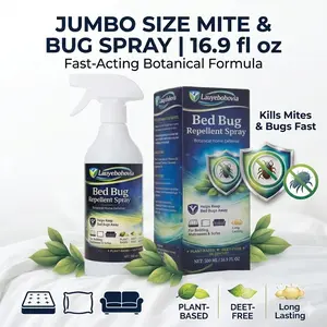 Lauyebohovia 16.9oz Bed Bug & Mite Spray | 2-in-1 Killer & Disinfectant | Safe for Mattress, Car & Pets