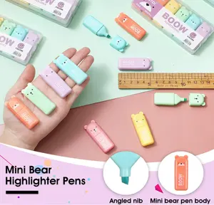 Mini Bear Highlighter Pen Set
