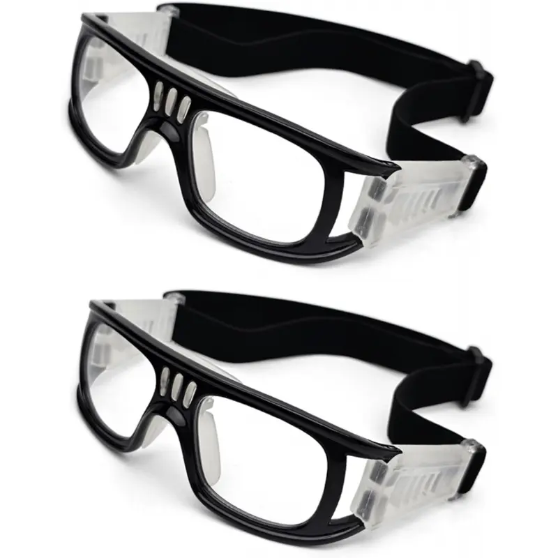 2pc Sports Protection Goggles Glasses Unisex Anti-Fog Lenses Safety Glasses for Basketball Racquetball Pickleball and All Outdoor Sports