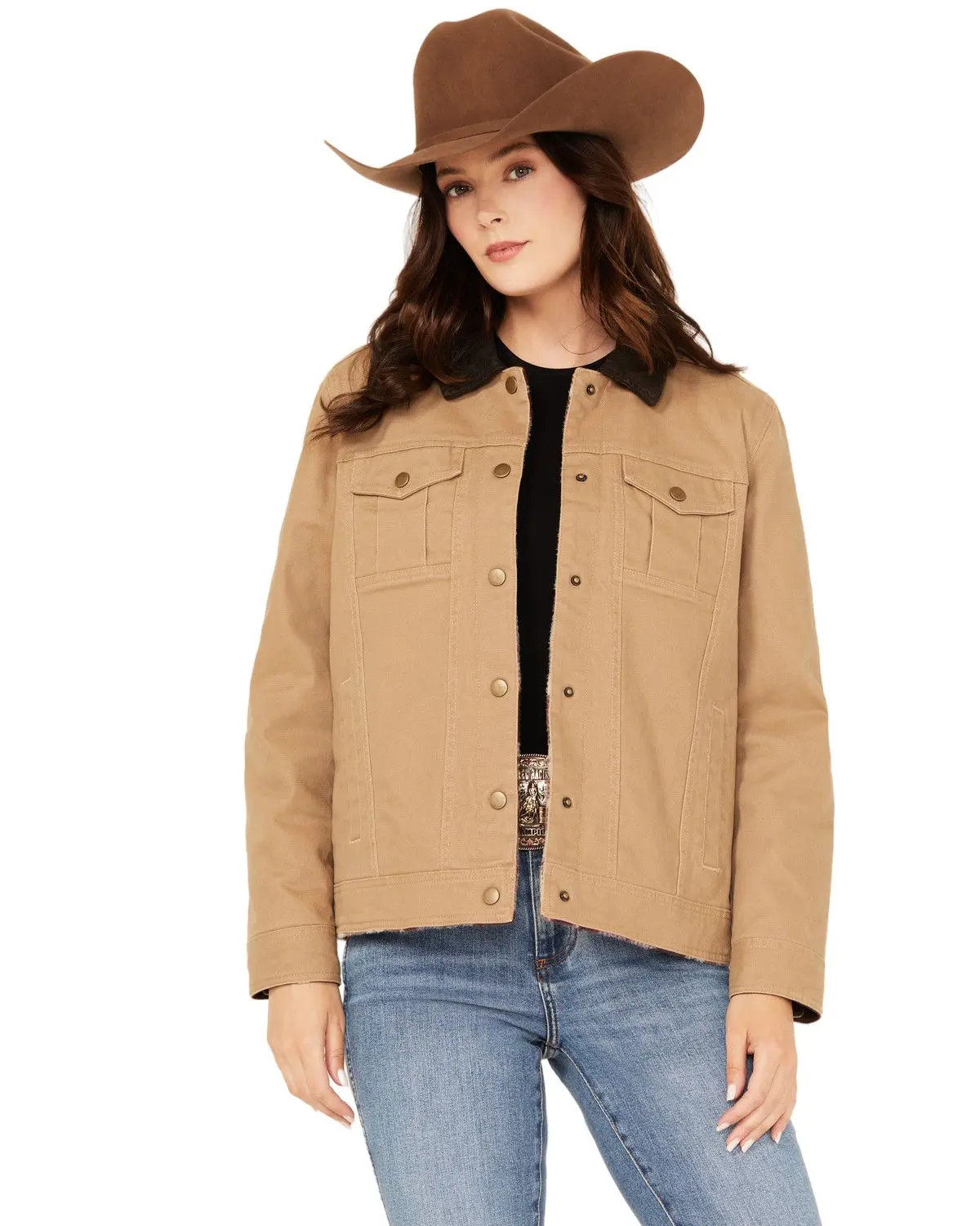 Shyanne Women's Women'S Reversible Twill Jacket - Srfa24o65-Tan