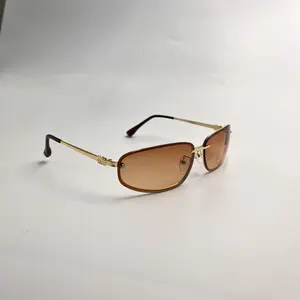 Chic Slim Rimless Sunglasses  Unisex Minimalist Fashion Eyewear For Men & Women, Unisex