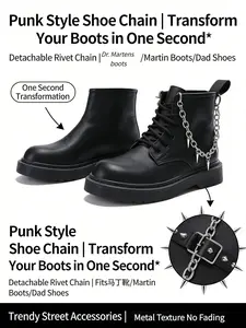 2 popular crocs chains - trendy rivet pendant chain anklet shoe chain, versatile hanging chain shoe chain, Footwear Accessory