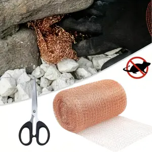 Copper Mesh Pest Control Net Set - 11m/36 Feet Each, Double Layer Pure Copper Material, Multi-Use Insect & Rodent Barrier, Snail/Bird-Proofing, No Rust, Scissors Included, Ideal for Garden/Home - Home Improvement.