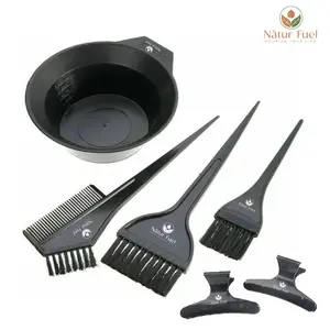 Hair Dye & Keratin Application Kit – 7-Piece Professional Hair Coloring Tools (Mixing Bowl, Brushes, Clips, Comb)
