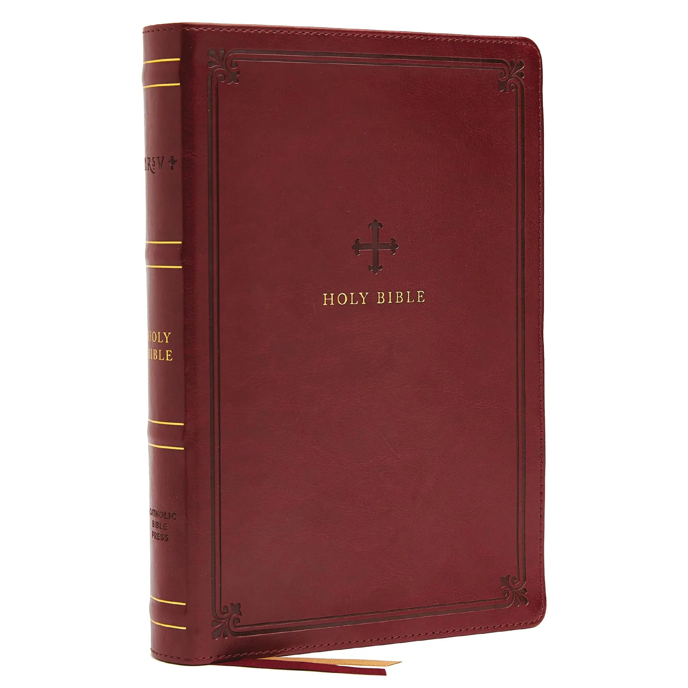 NRSV, Catholic Bible, Standard Personal Size, Leathersoft, Red, Comfort Print: Holy Bible by Catholic Bible Press [Leathersoft Book]