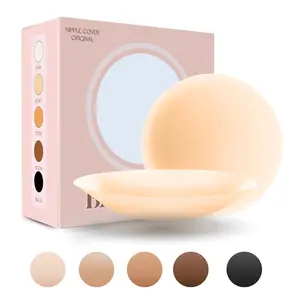 BABALARY Silicone Reusable Adhesive Breast Pasties Strapless & Backless Dress Coverss Covers Comfort Womenswear Adhesive Bras