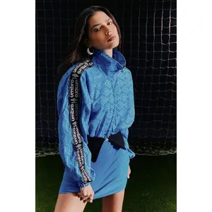 Umbro Windbreaker Rib Waist Zip Up Jacket - Blue/Black 5