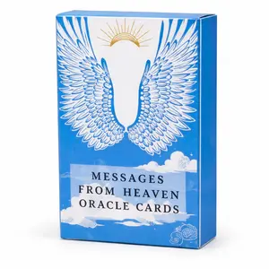 Messages From Heaven Oracle Cards, Angel Guidance Deck, Spiritual Comfort and Healing, Remembrance, Sympathy, Inner Peace Gift for Adults