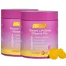 【2 Bottles】LEEFAR Her Juicy Feminine Probiotics Gummies- All in One Solution with Slippery Elm and Prebiotics&Lactobacillus Probiotic Blend for Women’s pH Balance and Dryness - Hawaiian Pineapple Gummies 60 Count probiotics women