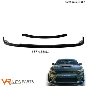 Fit For 15-20 Dodge Charger SRT Sedan 4 Door Front Bumper Lip Spoiler Body Kit