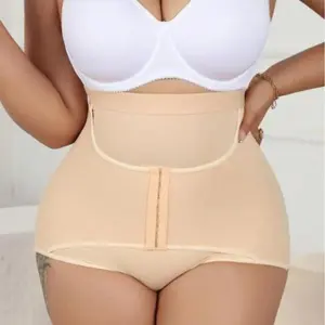 Women's Plus-Size Minimalist Apricot Waist Trainer Body Shaper Belt - Breathable Shaper, Comfortable Compression Belly Control Corset Underwear for Lady's Elegant Everyday Outfits