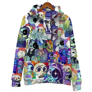 Dandy's World Pullover Hoodie, Characters Dandys World 3D Hoodie, Trendy Hoodie, Couples Hoodie