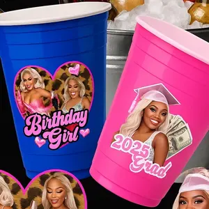 Customized plastic or styrofoam cups