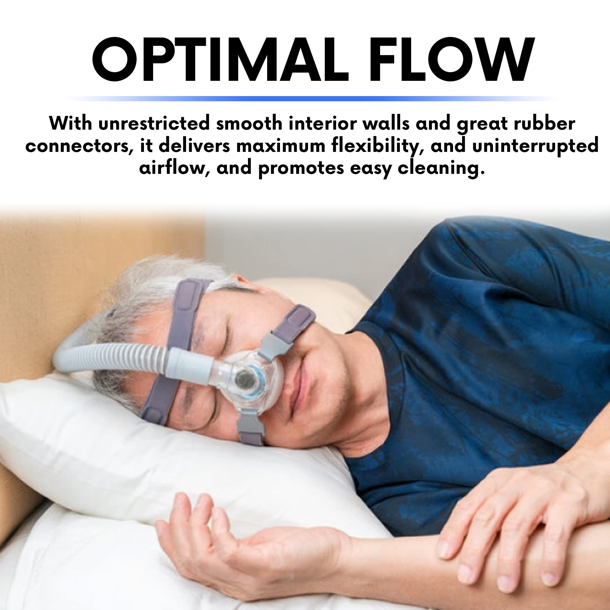 Universal CPAP Hose  6 Foot  Universal Tube Compatible with most machines (2 Pack)