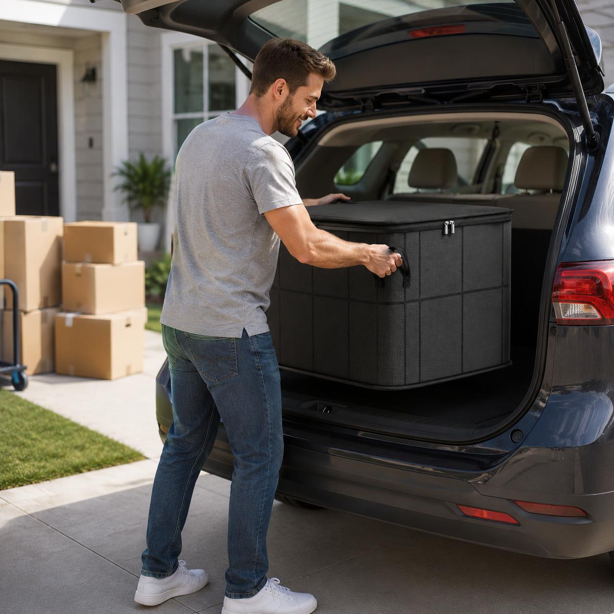 Spacious Moving Storage Bin, Zippered Organizer for Quilts, Bedding & Sweaters, Large Capacity Fabric Bag for Moving Day, Closet & Bedroom Use Spacious Moving Storage Bin, Zippered Organizer for Quilts, Bedding & Sweaters, Large Capacity Fabric Bag for Moving Day, Closet & Bedroom Use