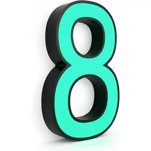 6 Inches Glow in The Dark Floating Number for Outside Requiring No or Batteries (8)