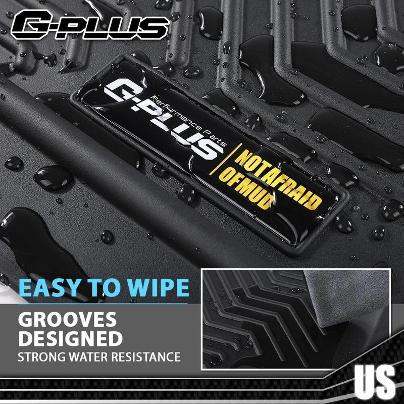 Car Floor Mats Fit For 21-24 Jeep Wrangler 4XE Hybrid Rubber TPE All Weather