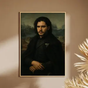 Jon Snow Mona Lisa Style Poster – Game of Thrones Wall Art Home Decor
