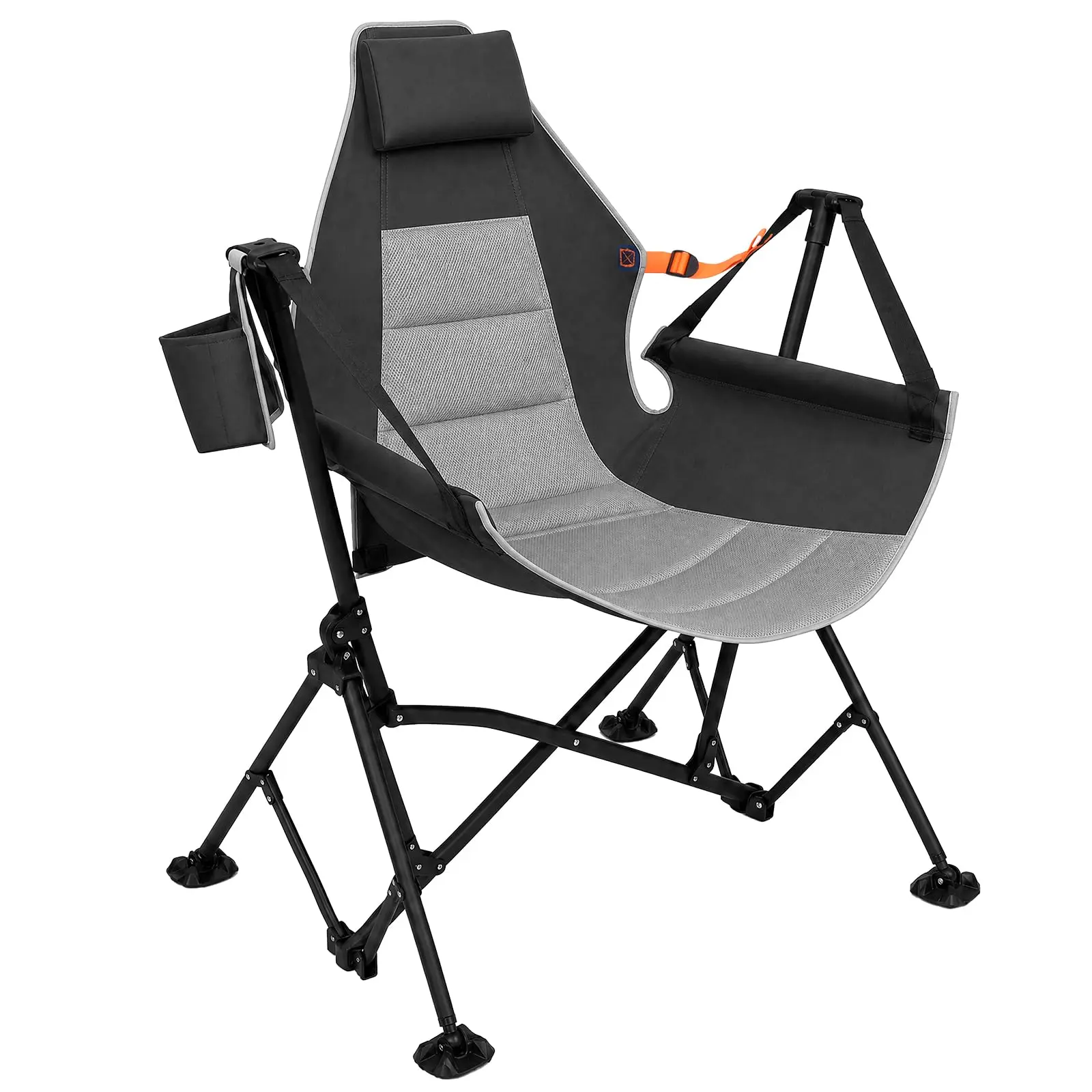 SUNSPIRE Hammock Camping Chair without Footrest Oversized Folding Swinging Adjustable Recline Portable Outdoor Travelling Patio Seat for Adult