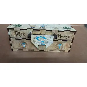 Medium Premium Custom Made Laser Engraved Stash Box