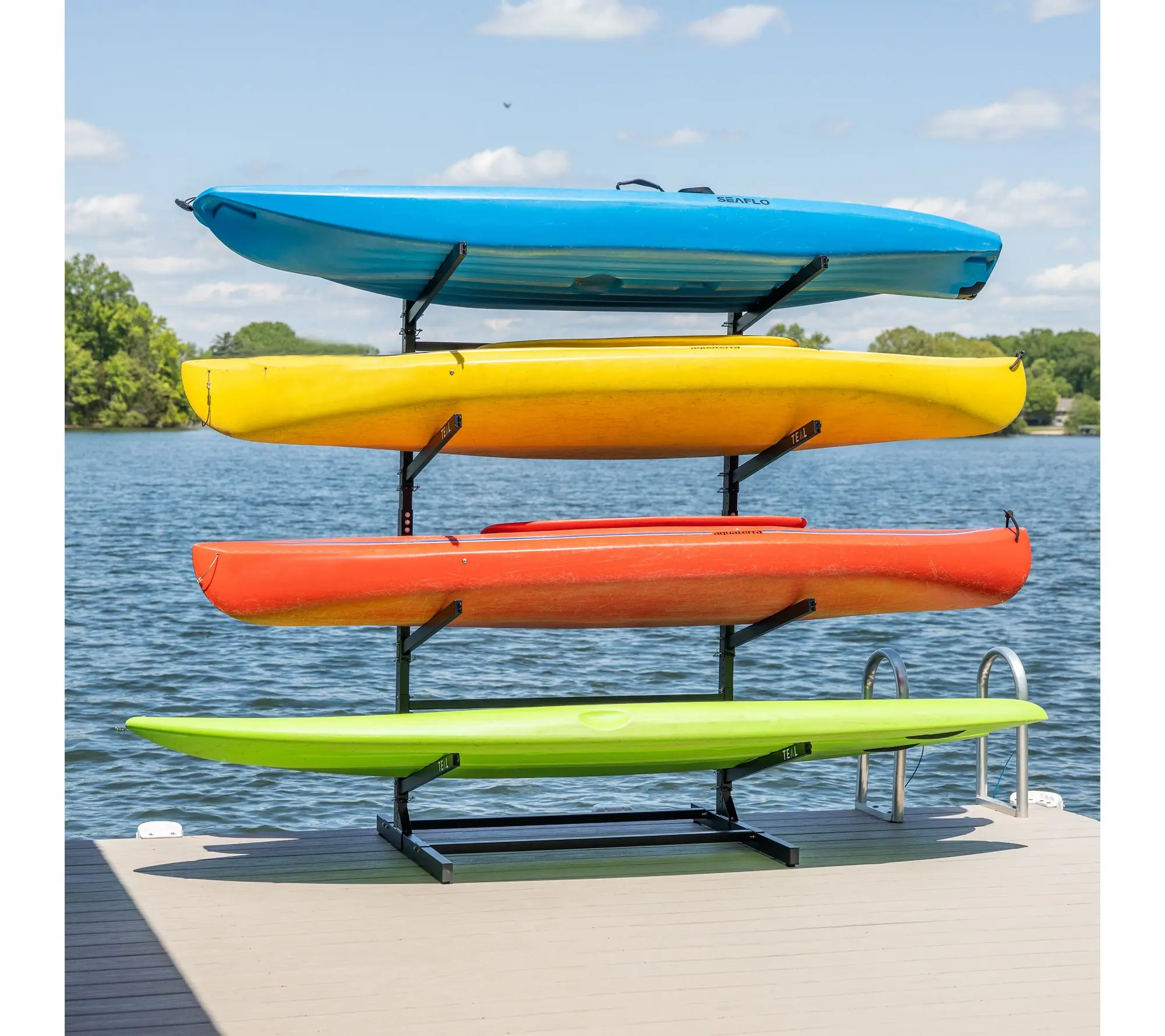 StoreYour G-Watersport 4 Level Kayak Storage Rack - Black StoreYour G-Watersport 4 Level Kayak Storage Rack - Black