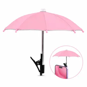 Portable Phone Sunshade Umbrella, Adjustable Shade Canopy, Clip-On Light Blocker, Outdoor Gear, Beach & Open Air Use, Compact & Lightweight, Ideal for Summer Travel
