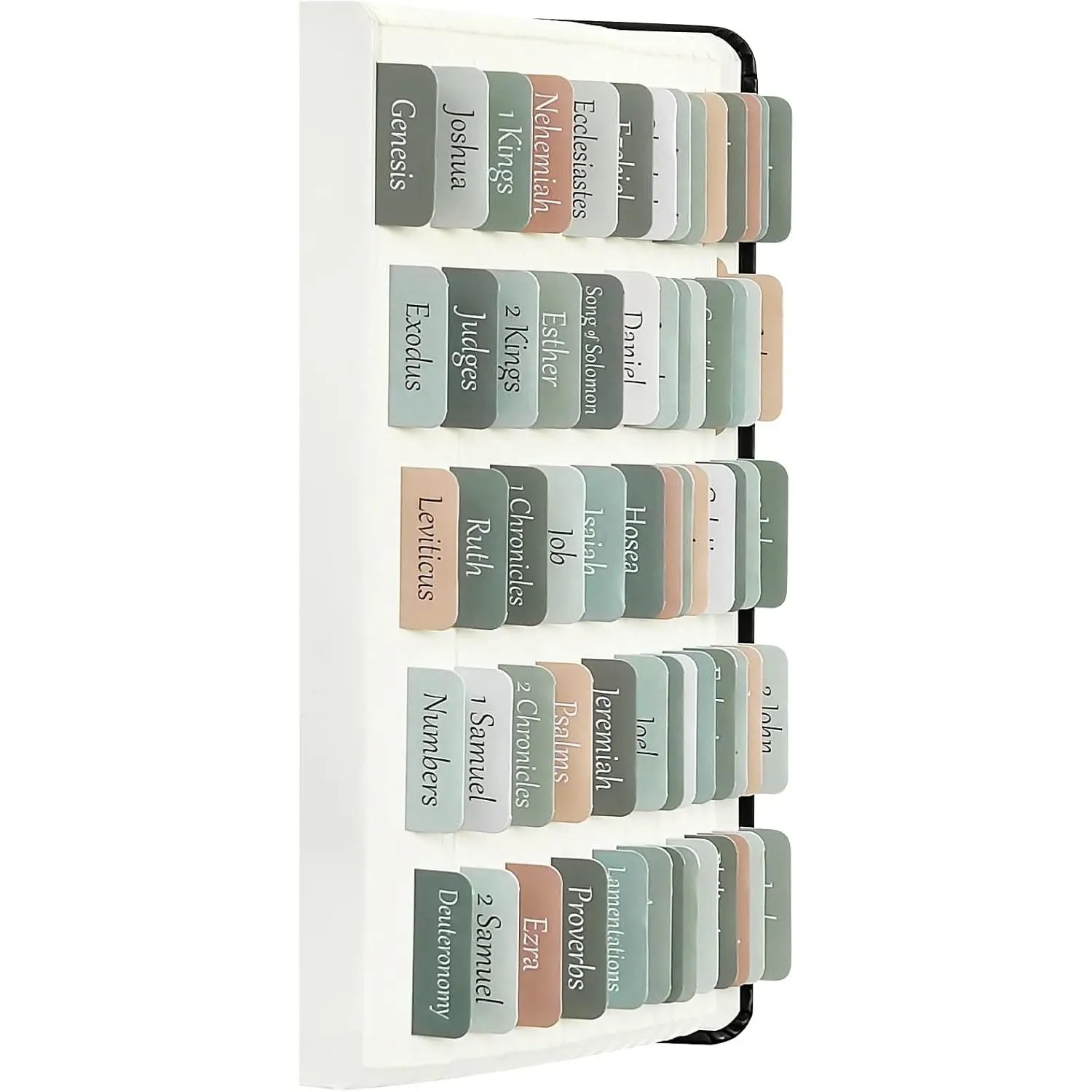 Bible Tabs, Bible Journaling Supplies, Large Print Bible Book Tabs for Women and Men, 66 Bible Index Tabs Old and New Testament, Bible Accessories, Include 14 Blank Bible Study Tabs - Green